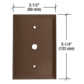 CRL Bronze 3/8" Cable TV Glass Mirror Plate
