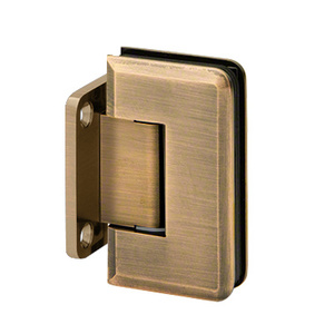 Antique Brass Wall Mount with Short Back Plate Majestic Series Hinge