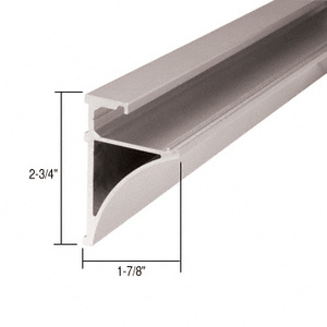 CRL Brushed Nickel 96" Aluminum Shelving Extrusion for 3/8" Glass
