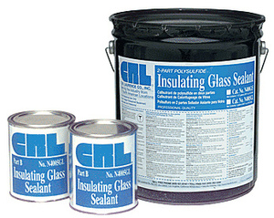 CRL Black Two-Part Polysulfide Insulating Glass Sealant - 5 Gallons