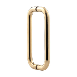 Natural Brass 8" Standard Tubular Back to Back Handles