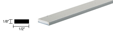 CRL Satin Anodized 1/2" Aluminum Flat Bar Extrusion