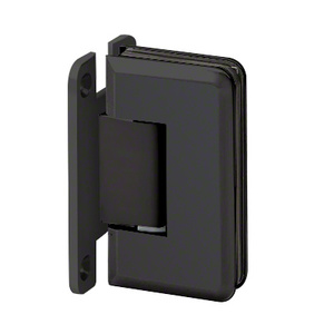 Matte Black Wall Mount with "H" Back Plate Adjustable Majestic Series Hinge