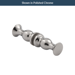 Brushed Nickel Back to Back Colonial Series Knob