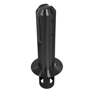 CRL Matte Black Round Core Mount Friction Fit Spigot, 2205