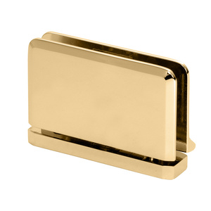 CRL Polished Brass Prima Hinge with Rear Drip Plate
