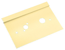 CRL Satin Brass 6" x 10" Right Hand Center Lock Latch Guard