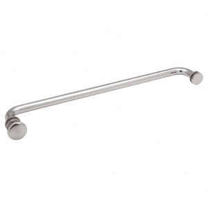 CRL Polished Chrome 18" Towel Bar with Traditional Knob