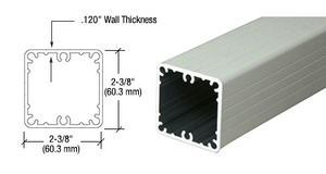 CRL Agate Gray 100 Series 42" Fascia Mount Post Only