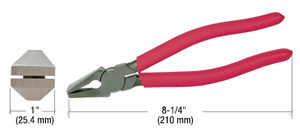 CRL 8-1/4" Flare Jaw Glass Pliers