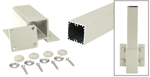 CRL Oyster White 200, 300, 350, and 400 Series 48" Fascia Mount Post Kit