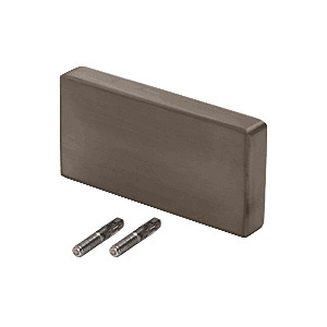 CRL-Blumcraft® Dark Bronze Anodized Decorative Flat End Caps for 339 Series Aluminum Cap Railings