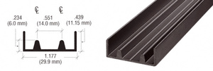 CRL Duranodic Bronze D594 Aluminum Lower Track