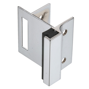 CRL Chrome Inswing Strike and Keeper for Square Moldings Installation on Partitions