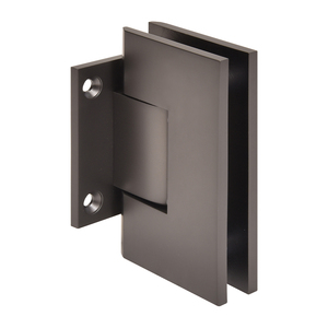 CRL Matte Gun Metal Vienna 074 Series Wall Mount Short Back Plate Hinge