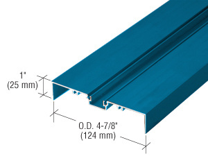 CRL 487 Powder Coated OfficeFront™ Shallow Pocket Glazing Insert - 24'-2"