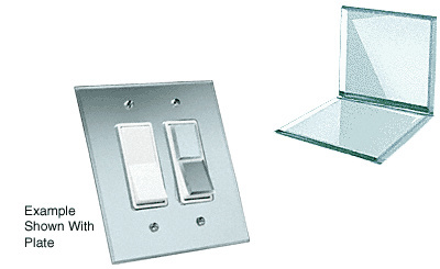 CRL Clear Acrylic Mirror Rocker Appliques