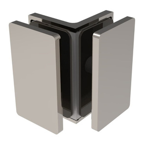 CRL Polished Chrome Como Series Glass-to-Glass Bracket