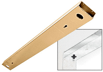 CRL Polished Brass Custom Length 4-1/2" No Pocket Double Sided Door Header