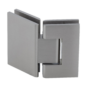 CRL Brushed Nickel Geneva 545 Series 135 Degree Glass-to-Glass Hinge