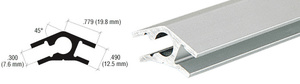 CRL Satin Anodized Aluminum 45 Degree Upright Extrusion