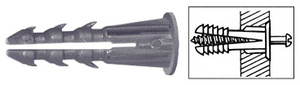CRL 3/16" Plastic Screw Anchor with Shoulder - 100 Each