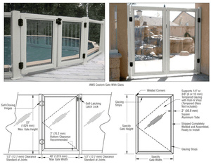 CRL Silver Metallic AWS Custom Gate System