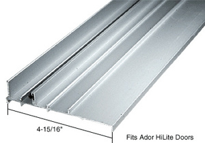 CRL Aluminum OEM Replacement Patio Door Threshold for Ador HiLite - 4-15/16" Wide x 8' Long