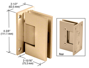 CRL Satin Brass Wall Mount Victoria Series Hinge