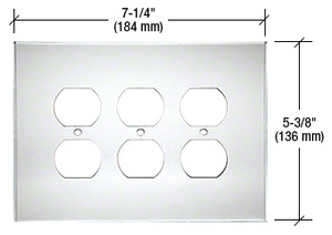 CRL Clear Triple Duplex Acrylic Mirror Plate