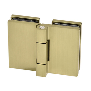 CRL Brushed Bronze Como Series 180°Glass-to-Glass hinge