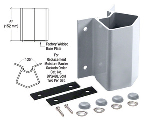 CRL Clera Anodized Outside 135 Degree Fascia Mounted Bracket