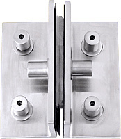 CRL Brushed Stainless 2-Way Glass / 1-Way Wall Rectangular Bracket