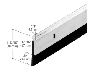 CRL 48" Door Bottom with Neoprene Sweep Aluminum