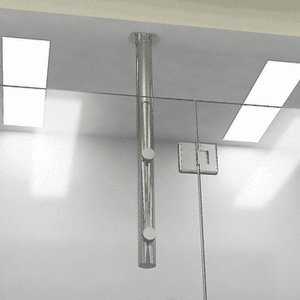 CRL Brushed Stainless Steel 33" Two Point Vertical Post System