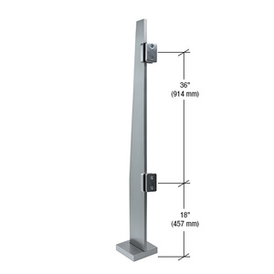 CRL 60" Klarity Brushed Stainless Steel Center Post