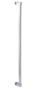 CRL Brushed Stainless Single Sided Cut To Size Glass Mounted Square Ladder Style Pull Handle with Square Mounting Posts