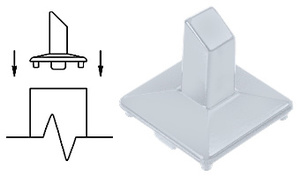 CRL Clear Anodized Intermediate Post Fitting