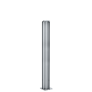 CRL Satin Anodized 18" Corner Design Series Partition Post