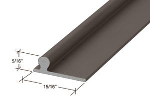 CRL Bronze 120" Sliding Glass Door Replacement Rail