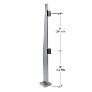 CRL 72" Klarity Brushed Stainless Steel Center Post