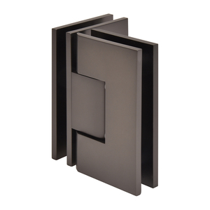 CRL Matte Gun Metal Vienna 092 Series 90 Degree Glass-to-Glass Hinge