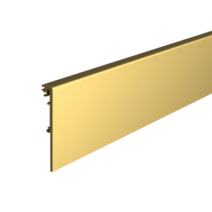 CRL DRX™ 4" Satin Brass Square Side Cover Custom Length