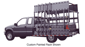 CRL White 108" x 86" Steel Glass Rack for 1/2 to 1 Ton Pickup Trucks