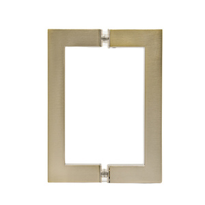 CRL Brushed Bronze 6" x 6" SQ Series Square Tubing Back-to-Back Pull Handle