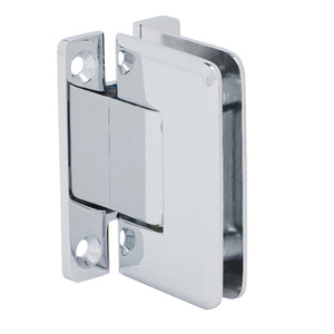 CRL Polished Chrome Trianon 037 Series Wall Mount 'H' Back Plate Hinge