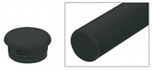 CRL Matte Black Quick Connect Color Match End Cap for 1-1/2" Diameter Tubing