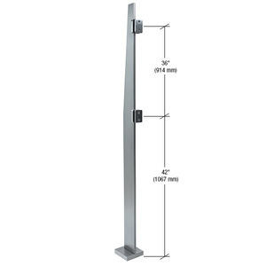 CRL 84" Klarity Brushed Stainless Steel Center Post