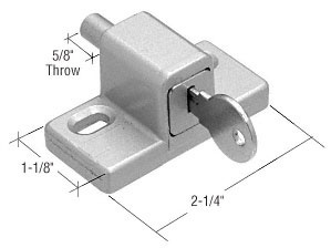 CRL Aluminum Push-In Keyed Lock