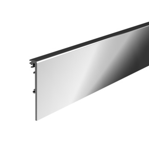 CRL DRX™ 4" Polished Stainless Steel Square Side Cover Custom Length